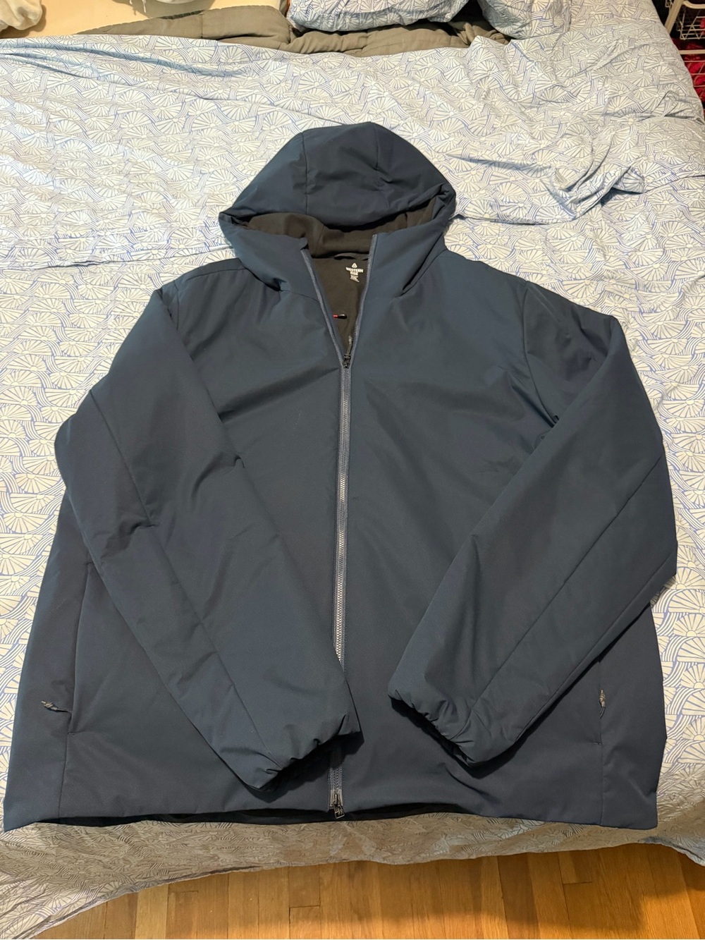 Men's Hooded Navy Raincoat - Western Rise